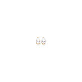 14k 9x6 Pear Earring Mountings
